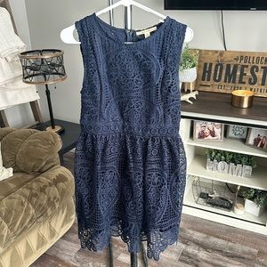 Navy Lace Dress